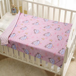 Donsonny Baby Blanket for Boys Girls Soft Minky with Double Layer Dotted Backing, Cartoon Printed 30 x 40 Inch Toddler Blanket (Rainbow Horse)