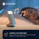 Motorola Nursery Audio Baby Monitor Dual Room HD, 1500ft Range, Night Light, 2-Way Audio, No WiFi Audio Only with Parent Unit & 2 Monitors, PIP15