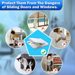 Sliding Door Lock, 2 Pack Child Safety Sliding Glass Door Lock for Sliding Glass Doors, Sliding Windows, Sliding Closet, etc. Easy to Installation Provides More Security for Your Baby and Pets