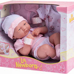 8 piece Layette Baby Doll Gift Set | JC Toys - La Newborn Nursery | 14" Life-Like Doll w/ Accessories | Pink | Ages 2+