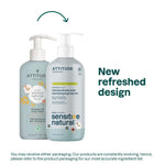 ATTITUDE 2-in-1 Shampoo and Body Wash for Baby, EWG Verified, Plant- and Mineral-Based Ingredients, Vegan and Cruelty-Free Products for Sensitive Skin, Unscented, 16 Fl Oz