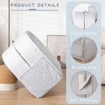 BYBYME Portable Toddler Floor Bed - Waterproof Folding Travel Crib with Washable Fitted Sheet, Ideal Toddler Cots for Sleeping and Sleepovers, Grey