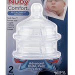 Nuby 2 Piece Slow Flow Comfort Nipple