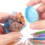 Tamaki 4 Pack Pencil Sharpeners Manual Dual Holes Compact Colored Handheld Pencil Sharpener for Kids, School, Office