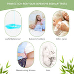 Waterproof Mattress Protector Twin Size, Skin Friendly and Breathable Twin Mattress Cover for Kids, Viscose Made from Bamboo Jersey Mattress Pad with 14" Deep Pocket