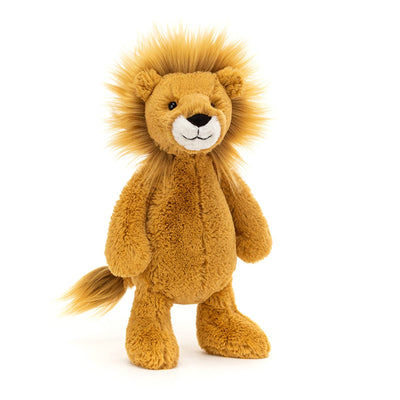 Jellycat Bashful Lion Stuffed Animal, Medium 12 inches - Big Cat Plush Toy - Classic Children's Gift