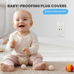 32 Pack Outlet Covers Baby Proofing, Socket Covers with Hidden Pull Handle, Child Safety Outlet Covers