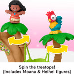 Fisher-Price Little People Toddler Toy Disney Princess Moana Adventure Village Playset with Figures for Pretend Play Kids Ages 18+ Months