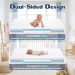 voomf Crib Mattress, Dual Sided Memory Foam Baby Toddler Bed Mattress, 52" x 27.6" x 5.5" Soft Breathable Mattresses with Removable Machine Washable Cover, Fits Standard Cribs&Toddler Beds