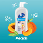 Dial Kids all in one hair, body wash and bubble bath, Tear free and gentle on skin Peach Scent, 32 fl oz