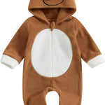Ledy Champswiin Fall Baby Clothes Newborn Boy Girl Hoodie Romper Long Sleeve Jumpsuit Winter Infant One Piece Outfit