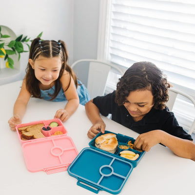 Wildkin Kids Bento Box - 4 Compartments, Airtight, Dishwasher Safe, Meal Prep for Kids - Jurassic Dinosaurs