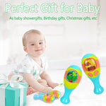 La Granja De Zenon Newborn Toys Bartolito Maracas for Kids with Electric,Egg Shakers Maracas and Baby Rattles 0-6 Months,Musical Instrument for Party Games Baby Party Favors（2PCS）