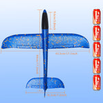 VCOSTORE 2 Pack Foam Airplanes for Kids, 17.5'' Large Throwing Foam Glider Planes Toys,Flying Styrofoam Kid Airplanes Toy for 3 4 5 6 7 8 9 10 11 12 Year Old Boys Girls with Outdoor Sports Play