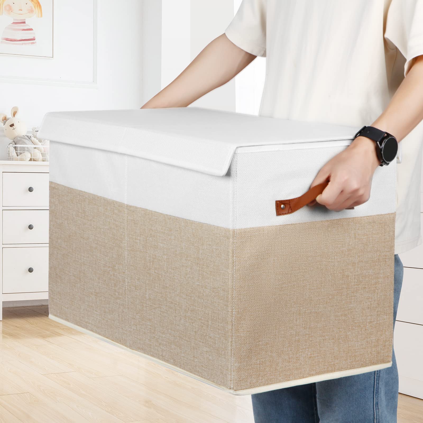 Gowee Large Toy Storage Box with Lid, Sturdy - Baby Bedding - Gowee ...