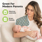 Organic Burp Cloths Baby Boy & Girl - 5-Pack Super Absorbent Cotton Burping Cloths for Babies, Soft & Plush Newborn Spit Up Rags, Infant Towels for Milk Spit Up, Unisex, Large 21" x 10" (Pets & Paws)