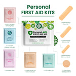 Portable Travel Size First Aid Kit - Perfect for Home, Office, Car, School, Business, Travel, Hiking, College, and Outdoors | Individually Wrapped Medical Kit Products (Dinosaurs)