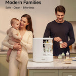 SIJING Bottle Washer Pro, Baby Bottle Washer, Bottle Sterilizer and Dryer, All-in-One Bottle Washer with Visible Glass Chamber, 40-Jet Deep Cleaning, Fits Pump Parts and Baby Essentials