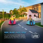 Bumper Buddy Ride On Electric Car for Kids & Toddlers, 12V 2-Speed, Ages 1 2 3 4 5 Year Old Boys - Remote Control, Baby Boy Riding Bumping Toy Gifts Cars, Toys Gift Toddler 12-18 Months Age Kid