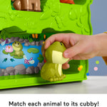 Fisher-Price Little People Toddler Toy Forest Friends Carry Case Playset with Animal Figures for Pretend Play Kids Ages 1+ Years