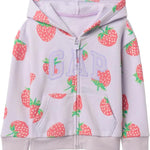 GAP Baby Girls' Playtime Favorite Logo Full Zip Hoodie Hooded Sweatshirt