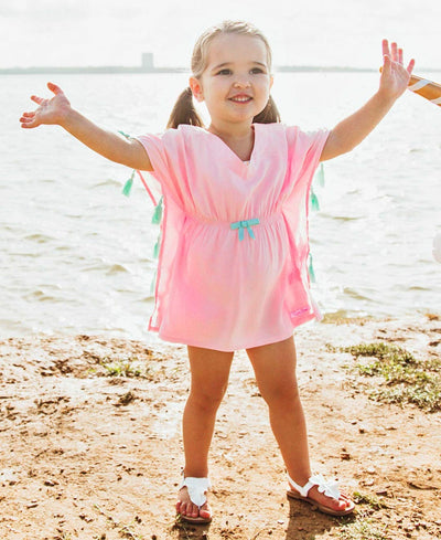 RuffleButts Happy Hula Ruffle Trim Cover-Up - 4T/5