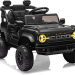 24V Ride on Toys for Big Kids, Licensed Ford Bronco Raptor 2 Seater Ride on Cars with Remote Control, Ride on Truck w/ 4-Wheeler Suspension, 3 Speeds, Led Lights, Bluetooth (24V, Pink)