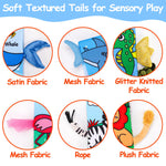 2PCS Baby Books 0-6 Months Infant Toys 0-3 3-6 6-12 Months Baby Tummy Time Sensory Toys 3 4 6 Month Newborn Essentials Must Haves Crinkle Touch Feel Busy Book for Babies Boys Girls Easter Shower Gifts