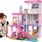 Barbie Dreamhouse (3.75-ft) 3-Story Dollhouse Playset with Pool & Slide, Party Room, Elevator, Puppy Play Area, Customizable Lights & Sounds, 75+ Pieces, Gift for 3 to 7 Year Olds (Amazon Exclusive)
