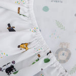 Safari Animal Crib Bedding Set for Baby Boys Girls, 3-Piece Baby Crib Bedding Set, Standard Size Crib Set Including Crib Sheet, Comforter & Crib Skirt