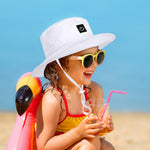 Baby Toddler Sun Hat,Kids Summer UPF 50+ Foldable Beach Bucket Hat for Boys Girls Children 6-24 Months