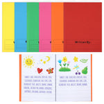 Henoyso 6 Pcs Primary Composition Notebook K-2 Primary Journal, Notebook for Kids Supplies, Bulk Blank Writing Book for Kid to Write Draw Journal 60 Page (9.8″ X 7.5″,Colorful)