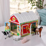 Melissa & Doug Latches Barn Toy Sensory Activity, Doors and Locks Toy, Farm Animals, for Kids Ages 3+