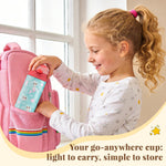 Mermaid Water Bottle for Girls - 12oz Cute Cartoon Kids Water Bottle with Straw, Stainless Steel Tumbler, Insulated, Leak-proof, BPA-free, Pop-up Straw Lid, for School, Children Birthday Gift Cup(1pc)