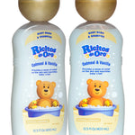 Ricitos de Oro Baby Shampoo and Body Wash, Formula with Oats and Vanilla, Hypoallergenic, Tear-Free Body Wash and Shampoo, 2-Pack of 13.5 Fl Oz Each, 2 Bottles