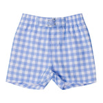 RUGGEDBUTTS Boys Classic Gingham Swim Trunks - UPF 50+ Sun Protection Fashion Swim Trunks