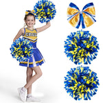 Spooktacular Creations Girl Blue Cheerleader Costume, Halloween Cute Cheer Uniform Outfit with Accessories for Halloween High School Cheerleader Dress Up Costume-S