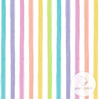 Green Sprouts Girls' Reusable Absorbent Baby Swim Diapers, Rainbow Stripe, 24 Month