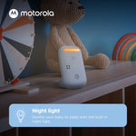 Motorola Nursery Baby Monitor, 1000ft Range PIP11 Audio Only, Nightlight, Lullabies, No WiFi Needed, Portable Parent Unit for Easy Monitoring