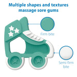 Dr. Brown's Ridgees Roller Skate Baby Teether, Massaging Multi-Texture Teething Toy for Babies, BPA-Free, 3m+