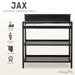 Dream On Me Jax Universal Changing Table in Matte Black