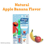 Orajel Naturals Fluoride-Free Toothpaste and Toothbrush for Ages 0-3, 1 Oz
