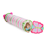 Melissa & Doug Sunny Patch Cutie Pie Butterfly Crawl-Through Tunnel Indoor Outdoor Baby Tunnel Crawl Developmental Activity Toy