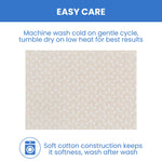 Delta Children 100% Cotton Muslin Baby Receiving Blankets for Girls and Boys – 47x47 Inches (Pack of 4), Neutral Boho