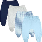 123 Bear Baby Soft Cotton Spandex Pants with Feet