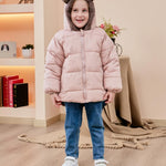 Enlifety 6M-5T Baby Toddler Winter Fleece Coat Boys Girls Cute Bear Ear Hooded Jackets with Pockets