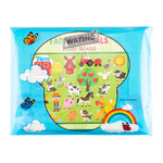 WATINC Farm Animals Felt Story Board Set 3.5Ft 38Pcs Preschool Farmhouse Themed Storytelling Flannel Barnyard Domestic Livestock Early Learning Interactive Play Kit Wall Hanging Gift for Toddlers Kids