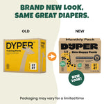 DYPER Toddler Training Pants 3T-4T for Boys & Girls Hypoallergenic, Unscented, Plant-Based & Perfect for Sensitive Skin, Leakproof Potty Training Pants for Day & Overnight Protection
