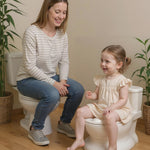 PipNest Realistic Potty Training Toilet - Flushing Sounds, Wipes Storage, Disposable Liners, Easy to Clean for Toddler Boys and Girls, White