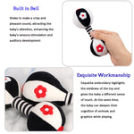 Rattles for Babies 0-6 Months, 2 Pcs Baby Soft Rattles 0-6 Months Early Developmental Hand Grip Toys for Infants Newborn Baby Girls Boys Gift